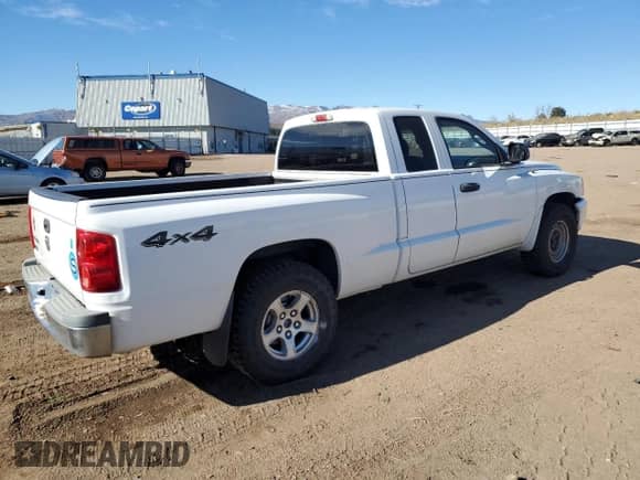 2006 Dodge Dakota SLT with VIN 1D7HW42K86S609668, listed as a Copart auction lot 80587354 with 238,688 mi miles and Salvage title. Bid and sale history available at DreamBid. Image 3.