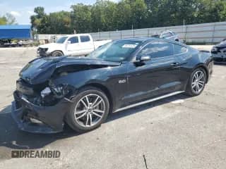 2015 Ford Mustang GT with VIN 1FA6P8CF7F5366382, listed as a Copart auction lot 80791525 with 96,931 mi miles and Salvage title. Bid and sale history available at DreamBid. Image 1.