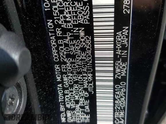 2022 Toyota Prius LE с VIN JTDL9MFU1N3040582, выставлен на аукционе Copart как лот 69283785 с пробегом 16 536 миль миль и Списание • Salvage title. История ставок и продаж доступна на DreamBid. Изображение 12.