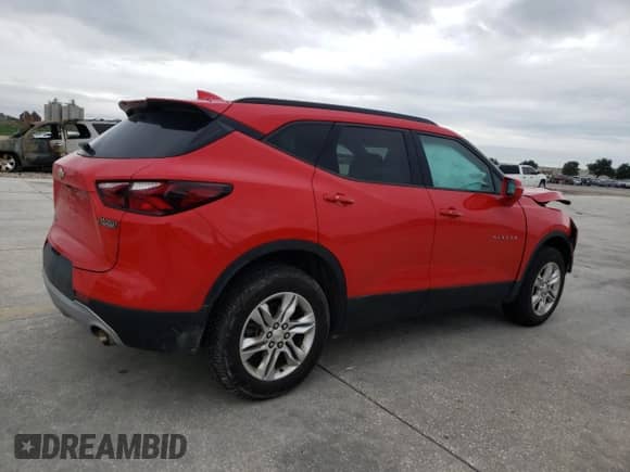 2020 Chevrolet Blazer LT with VIN 3GNKBCR40LS663325, listed as a Copart auction lot 70510904 with Not provided miles and Salvage title. Bid and sale history available at DreamBid. Image 3.