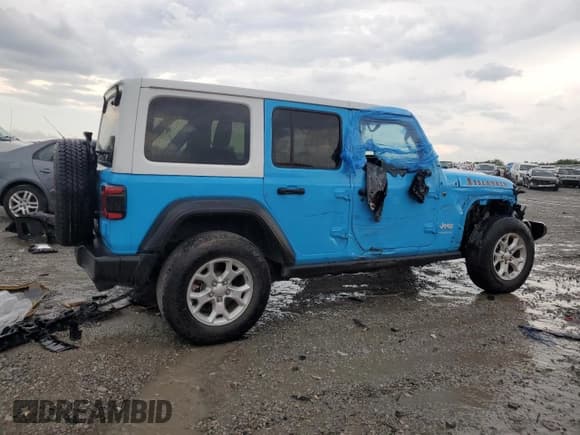 ✅ 2021 Jeep Wrangler Unlimited Sport • VIN: 1C4HJXDN4MW628970 • Lot: 65211115. Listed on Copart with 52,499 mi. Free auction sales archive from the USA and detailed vehicle history report at DreamBid. Image 3.