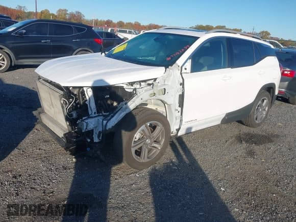 ✅ 2021 GMC Terrain SLT • VIN: 3GKALVEV3ML371955 • Lot: 43478835. Listed on IAAI with 39,153 mi. Free auction sales archive from the USA and detailed vehicle history report at DreamBid. Image 2.
