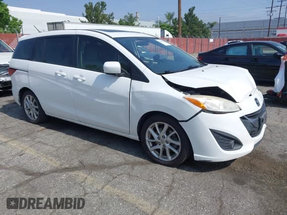 ✅ 2012 Mazda 5 Touring • VIN: JM1CW2CL2C0125776 • Lot: 42496258. Wystawiony na IAAI z przebiegiem 130 522 mil. Bezpłatny archiwum sprzedaży aukcyjnych z USA i szczegółowy raport historii pojazdu na DreamBid. Zdjęcie 1.