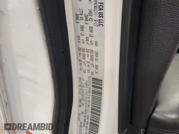 ✅ 2017 Dodge Durango GT • VIN: 1C4RDJDG4HC907692 • Lot: 91713205. Listed on Copart with 140,907 mi. Free auction sales archive from the USA and detailed vehicle history report at DreamBid. Image 13.