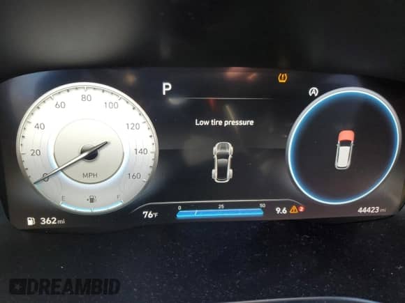 2023 Hyundai Santa Fe Calligraphy with VIN 5NMS5DAL6PH520255, listed as a Copart auction lot 82090035 with 44,423 mi miles and Salvage title. Bid and sale history available at DreamBid. Image 9.