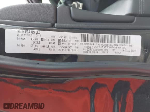 ✅ 2018 Jeep Grand Cherokee Altitude • VIN: 1C4RJFAG2JC469450 • Lot: 43899678. Wystawiony na IAAI z przebiegiem 78 954 mil. Bezpłatny archiwum sprzedaży aukcyjnych z USA i szczegółowy raport historii pojazdu na DreamBid. Zdjęcie 9.