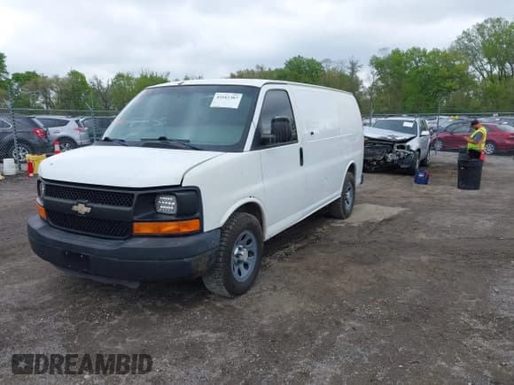 ✅ 2010 Chevrolet Express Cargo • VIN: 1GCUGADX0A1162118 • Lot: 42162387. Listed on IAAI with 239,238 mi. Free auction sales archive from the USA and detailed vehicle history report at DreamBid. Image 2.