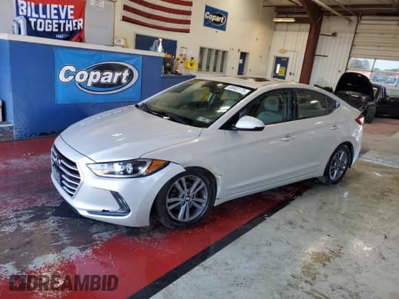 2017 Hyundai Elantra SE with VIN 5NPD84LF9HH163181, listed as a Copart auction lot 83983175 with 86,986 mi miles and Salvage title. Bid and sale history available at DreamBid. Image 1.