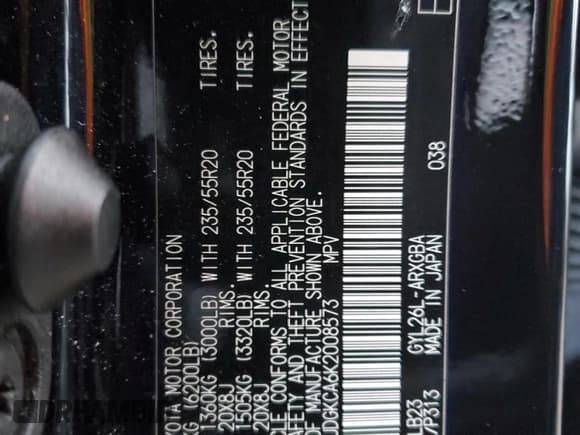 ✅ 2019 Lexus RX 450hL Premium • VIN: JTJDGKCA6K2008573 • Lot: 93112915. Wystawiony na Copart z przebiegiem 87 018 mil. Bezpłatny archiwum sprzedaży aukcyjnych z USA i szczegółowy raport historii pojazdu na DreamBid. Zdjęcie 13.