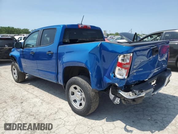 ✅ 2021 Chevrolet Colorado 2WD Work Truck • VIN: 1GCGSBEA7M1122859 • Lot: 58928355. Listed on Copart with 48,029 mi. Free auction sales archive from the USA and detailed vehicle history report at DreamBid. Image 2.