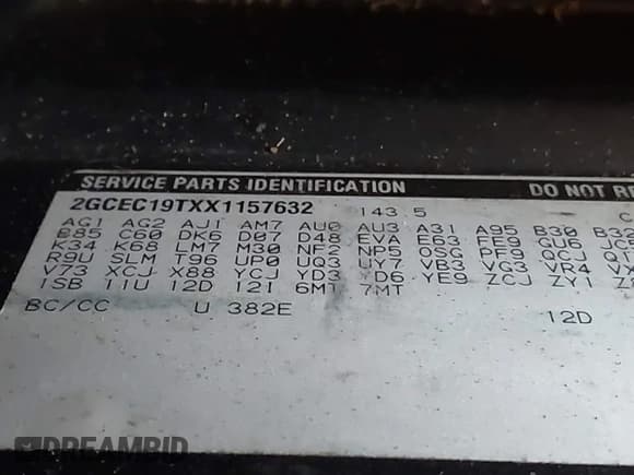 ✅ 1999 Chevrolet Silverado 1500 LS • VIN: 2GCEC19TXX1157632 • Lot: 43547678. Listed on IAAI with 242,857 mi. Free auction sales archive from the USA and detailed vehicle history report at DreamBid. Image 18.