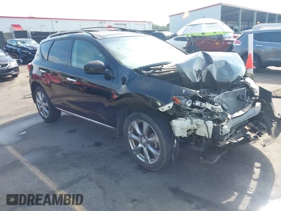 ✅ 2012 Nissan Murano S • VIN: JN8AZ1MU6CW101269 • Lot: 43225631. Listed on IAAI with 212,543 mi. Free auction sales archive from the USA and detailed vehicle history report at DreamBid. Image 1.