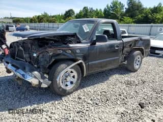 2005 Chevrolet Silverado 1500 Work Truck with VIN 1GCEC14V85Z138574, listed as a Copart auction lot 59413614 with Not provided miles and Salvage title. Bid and sale history available at DreamBid. Image 1.