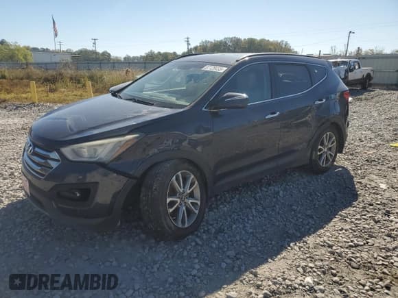 ✅ 2014 Hyundai Santa Fe • VIN: 5XYZU3LA9EG194711 • Лот: 87128495. Опубликован ранее на Copart с пробегом 216 264 миль. Бесплатный доступ к архиву аукционных продаж из США и подробный отчёт об истории автомобиля на DreamBid. Изображение 1.