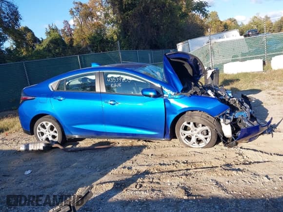 ✅ 2017 Chevrolet Volt Premier • VIN: 1G1RD6S56HU127968 • Lot: 43539805. Listed on IAAI with Not provided. Free auction sales archive from the USA and detailed vehicle history report at DreamBid. Image 13.