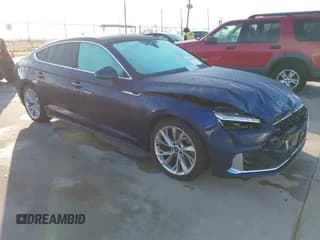 ✅ 2022 Audi A5 Sportback Premium Plus • VIN: WAUCBCF54NA003705 • Lot: 41152943. Listed on IAAI with 27,996 mi. Free auction sales archive from the USA and detailed vehicle history report at DreamBid. Image 1.