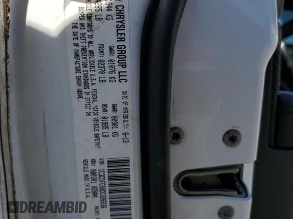 ✅ 2013 Dodge Dart GT • VIN: 1C3CDFCB9DD326836 • Lot: 43646695. Listed on Copart with 179,018 mi. Free auction sales archive from the USA and detailed vehicle history report at DreamBid. Image 12.