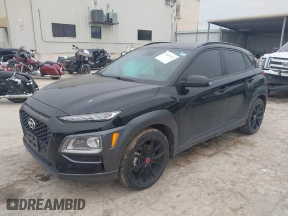 ✅ 2021 Hyundai Kona Night Edition • VIN: KM8K63A5XMU691471 • Лот: 41589254. Опубликован ранее на IAAI с пробегом 56 083 миль. Бесплатный доступ к архиву аукционных продаж из США и подробный отчёт об истории автомобиля на DreamBid. Изображение 2.