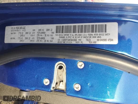 2019 Ram 1500 Express with VIN 1C6RR7FGXKS643366, listed as a Copart auction lot 86594144 with 52,621 mi miles and Salvage title. Bid and sale history available at DreamBid. Image 13.