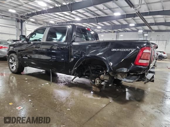 ✅ 2020 Ram 1500 Laramie • VIN: 1C6SRFJT9LN266576 • Lot: 84983125. Listed on Copart with 107,793 mi. Free auction sales archive from the USA and detailed vehicle history report at DreamBid. Image 2.