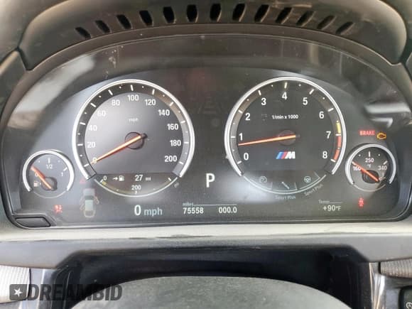 ✅ 2016 BMW X6 M • VIN: 5YMKW8C50G0R43245 • Лот: 66228905. Опубликован ранее на Copart с пробегом 75 558 миль. Бесплатный доступ к архиву аукционных продаж из США и подробный отчёт об истории автомобиля на DreamBid. Изображение 9.