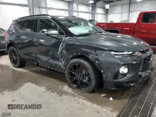 2020 Chevrolet Blazer RS z VIN 3GNKBKRS6LS599414, wystawiony jako Copart lot #72591132 z przebiegiem 34 596 mil mil oraz . Historia ofert i sprzedaży dostępna na DreamBid. Obrazek 4.