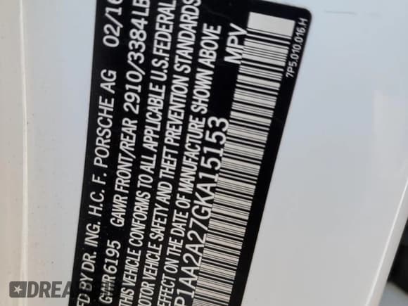 ✅ 2016 Porsche Cayenne • VIN: WP1AA2A27GKA15153 • Lot: 61513452. Wystawiony na Copart z przebiegiem 60 602 mil. Bezpłatny archiwum sprzedaży aukcyjnych z USA i szczegółowy raport historii pojazdu na DreamBid. Zdjęcie 10.