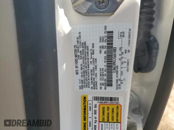 ✅ 2018 Lincoln Continental Premiere • VIN: 1LN6L9PK1J5601883 • Lot: 81204525. Listed on Copart with 69,372 mi. Free auction sales archive from the USA and detailed vehicle history report at DreamBid. Image 12.