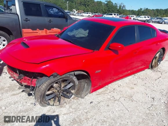 ✅ 2019 Dodge Charger Scat Pack • VIN: 2C3CDXGJ2KH692340 • Lot: 43480269. Listed on IAAI with 158,066 mi. Free auction sales archive from the USA and detailed vehicle history report at DreamBid. Image 2.