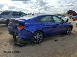 2024 Hyundai Elantra SEL z VIN KMHLS4DG2RU646096, wystawiony jako Copart lot #81487635 z przebiegiem 25 617 mil mil oraz Szkoda całkowita • Salvage title. Historia ofert i sprzedaży dostępna na DreamBid. Obrazek 3.