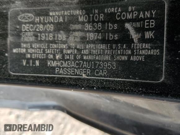 ✅ 2010 Hyundai Accent GS • VIN: KMHCM3AC7AU173953 • Лот: 51433465. Опубликован ранее на Copart с пробегом 176 462 миль. Бесплатный доступ к архиву аукционных продаж из США и подробный отчёт об истории автомобиля на DreamBid. Изображение 12.