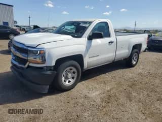 2018 Chevrolet Silverado 1500 Work Truck с VIN 1GCNCNEC5JZ261795, выставлен на аукционе Copart как лот 86986685 с пробегом 47 446 миль миль и Списание • Salvage title. История ставок и продаж доступна на DreamBid. Изображение 1.