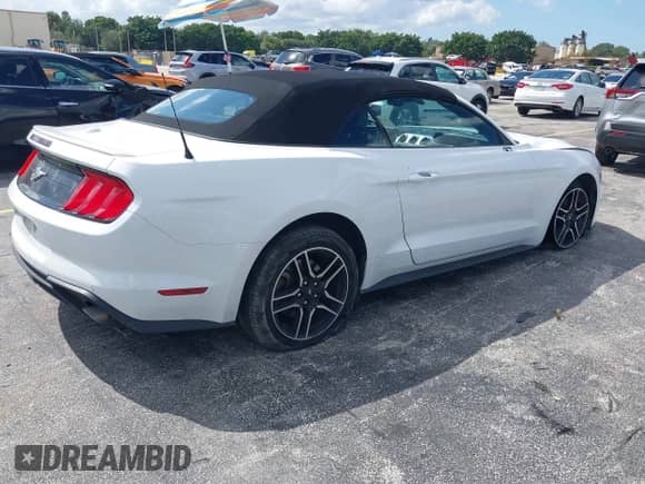 2023 Ford Mustang EcoBoost with VIN 1FATP8UH6P5105734, listed as a IAAI auction lot 43493168 with 67,596 mi miles and . Bid and sale history available at DreamBid. Image 4.