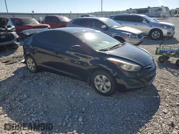 ✅ 2016 Hyundai Elantra SE • VIN: 5NPDH4AE7GH741836 • Lot: 86220755. Listed on Copart with 190,839 mi. Free auction sales archive from the USA and detailed vehicle history report at DreamBid. Image 4.