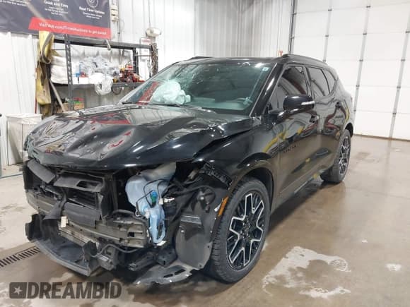 ✅ 2023 Chevrolet Blazer RS • VIN: 3GNKBKRS5PS194182 • Lot: 42531199. Listed on IAAI with 24,254 mi. Free auction sales archive from the USA and detailed vehicle history report at DreamBid. Image 2.