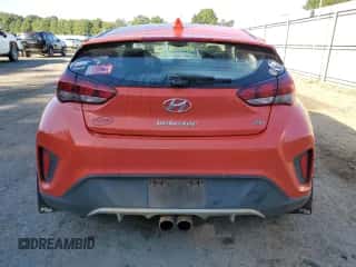 2020 Hyundai Veloster 2.0 with VIN KMHTG6AFXLU029657, listed as a Copart auction lot 73000104 with 89,333 mi miles and Salvage title. Bid and sale history available at DreamBid. Image 6.