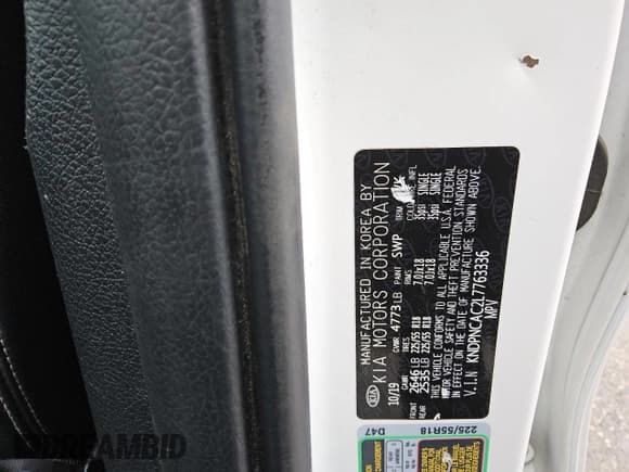 ✅ 2020 Kia Sportage EX • VIN: KNDPNCAC2L7763336 • Lot: 90493015. Wystawiony na Copart z przebiegiem 94 161 mil. Bezpłatny archiwum sprzedaży aukcyjnych z USA i szczegółowy raport historii pojazdu na DreamBid. Zdjęcie 13.