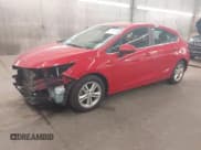 ✅ 2017 Chevrolet Cruze LT • VIN: 3G1BE6SM5HS594255 • Lot: 42385285. Listed on IAAI with 107,505 mi. Free auction sales archive from the USA and detailed vehicle history report at DreamBid. Image 2.