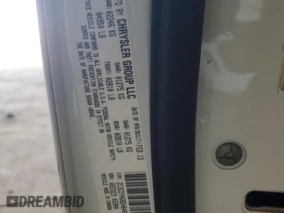 ✅ 2013 Dodge Challenger SXT • VIN: 2C3CDYAG8DH648784 • Lot: 92084445. Wystawiony na Copart z przebiegiem 106 855 mil. Bezpłatny archiwum sprzedaży aukcyjnych z USA i szczegółowy raport historii pojazdu na DreamBid. Zdjęcie 13.