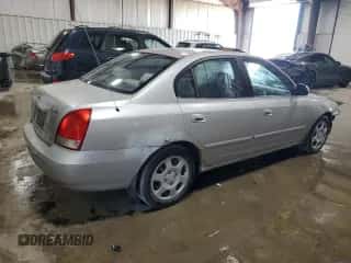 2001 Hyundai Elantra GLS with VIN KMHDN45DX1U210360, listed as a Copart auction lot 74722404 with 108,784 mi miles and Salvage title. Bid and sale history available at DreamBid. Image 3.