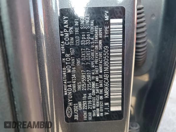 ✅ 2022 Hyundai Kona SEL • VIN: KM8K6CAB1NU805509 • Лот: 70461434. Опубликован ранее на Copart с пробегом 47 874 миль. Бесплатный доступ к архиву аукционных продаж из США и подробный отчёт об истории автомобиля на DreamBid. Изображение 13.