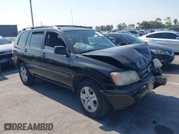 2003 Toyota Highlander with VIN JTEGF21A030100616, listed as a IAAI auction lot 42765529 with 175,705 mi miles and . Bid and sale history available at DreamBid. Image 1.