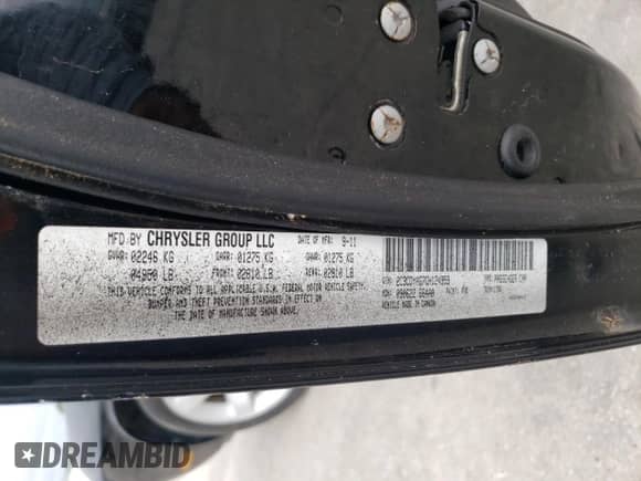 2012 Dodge Challenger SXT with VIN 2C3CDYAG7CH124959, listed as a Copart auction lot 70822264 with 184,413 mi miles and Clean title. Bid and sale history available at DreamBid. Image 12.