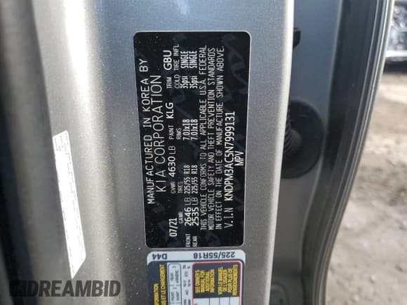 ✅ 2022 Kia Sportage LX • VIN: KNDPM3AC5N7999131 • Lot: 92254665. Wystawiony na Copart z przebiegiem 29 263 mil. Bezpłatny archiwum sprzedaży aukcyjnych z USA i szczegółowy raport historii pojazdu na DreamBid. Zdjęcie 13.