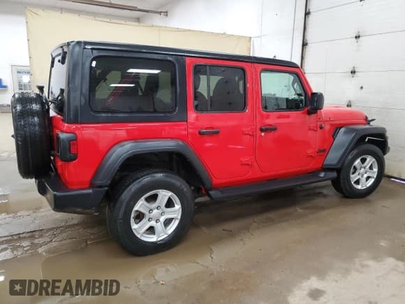 ✅ 2022 Jeep Wrangler Unlimited Sport S • VIN: 1C4HJXDG2NW152124 • Lot: 55214015. Listed on Copart with 36,063 mi. Free auction sales archive from the USA and detailed vehicle history report at DreamBid. Image 3.
