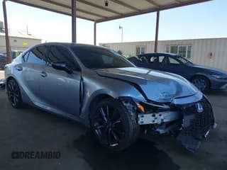 ✅ 2025 Lexus IS 350 F Sport • VIN: JTHGZ1E26S5040673 • Lot: 43417474. Listed on IAAI with 4,569 mi. Free auction sales archive from the USA and detailed vehicle history report at DreamBid. Image 1.
