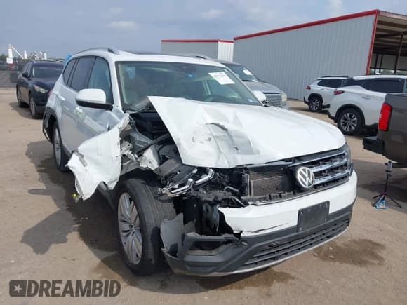 ✅ 2019 Volkswagen Atlas SEL • VIN: 1V2ER2CAXKC523084 • Лот: 43513656. Опубликован ранее на IAAI с пробегом 53 608 миль. Бесплатный доступ к архиву аукционных продаж из США и подробный отчёт об истории автомобиля на DreamBid. Изображение 1.