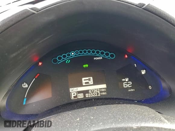 ✅ 2017 Nissan LEAF S • VIN: 1N4BZ0CP5HC303248 • Lot: 96981725. Listed on Copart with 47,262 mi. Free auction sales archive from the USA and detailed vehicle history report at DreamBid. Image 9.