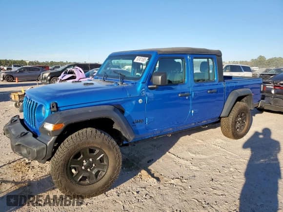 ✅ 2020 Jeep Gladiator Sport S • VIN: 1C6HJTAG9LL159106 • Лот: 92451585. Опубликован ранее на Copart с пробегом 46 666 миль. Бесплатный доступ к архиву аукционных продаж из США и подробный отчёт об истории автомобиля на DreamBid. Изображение 1.