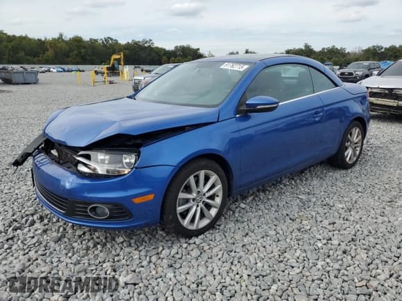 ✅ 2012 Volkswagen Eos Komfort • VIN: WVWBW7AH9CV017343 • Lot: 91762715. Listed on Copart with 26,257 mi. Free auction sales archive from the USA and detailed vehicle history report at DreamBid. Image 1.